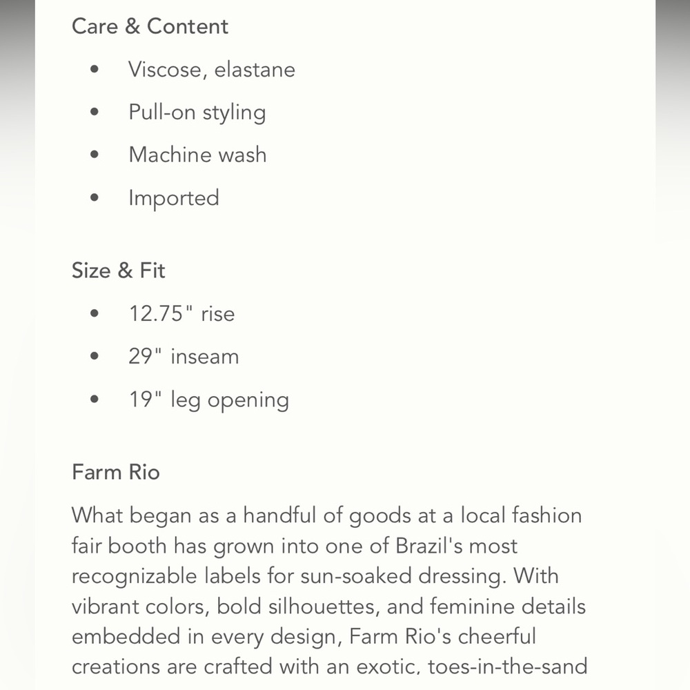 Farm Rio flower power pants - Picture 5 of 5